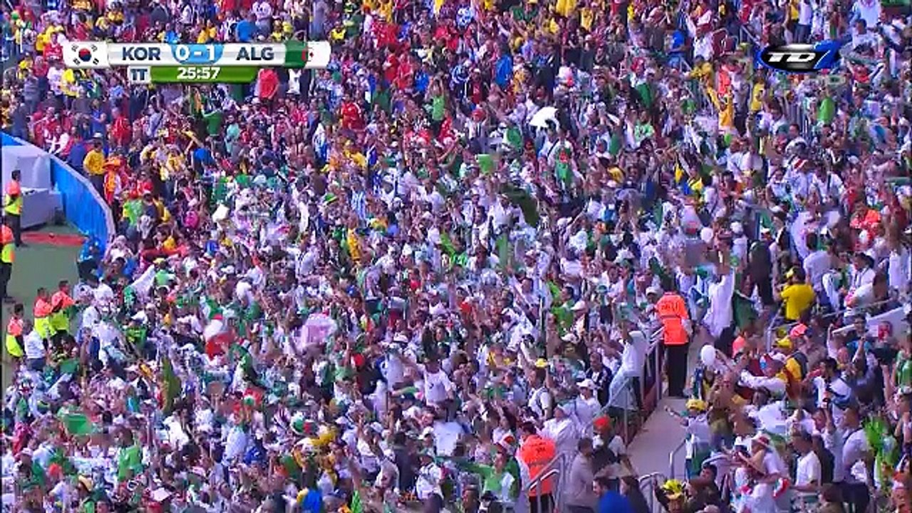 Gol: República de Corea 0 - 1 Argelia