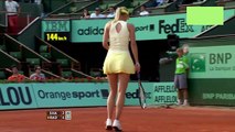 Roland Garros 2011 4th Round Highlight Maria Sharapova vs Agnieszka Radwanska