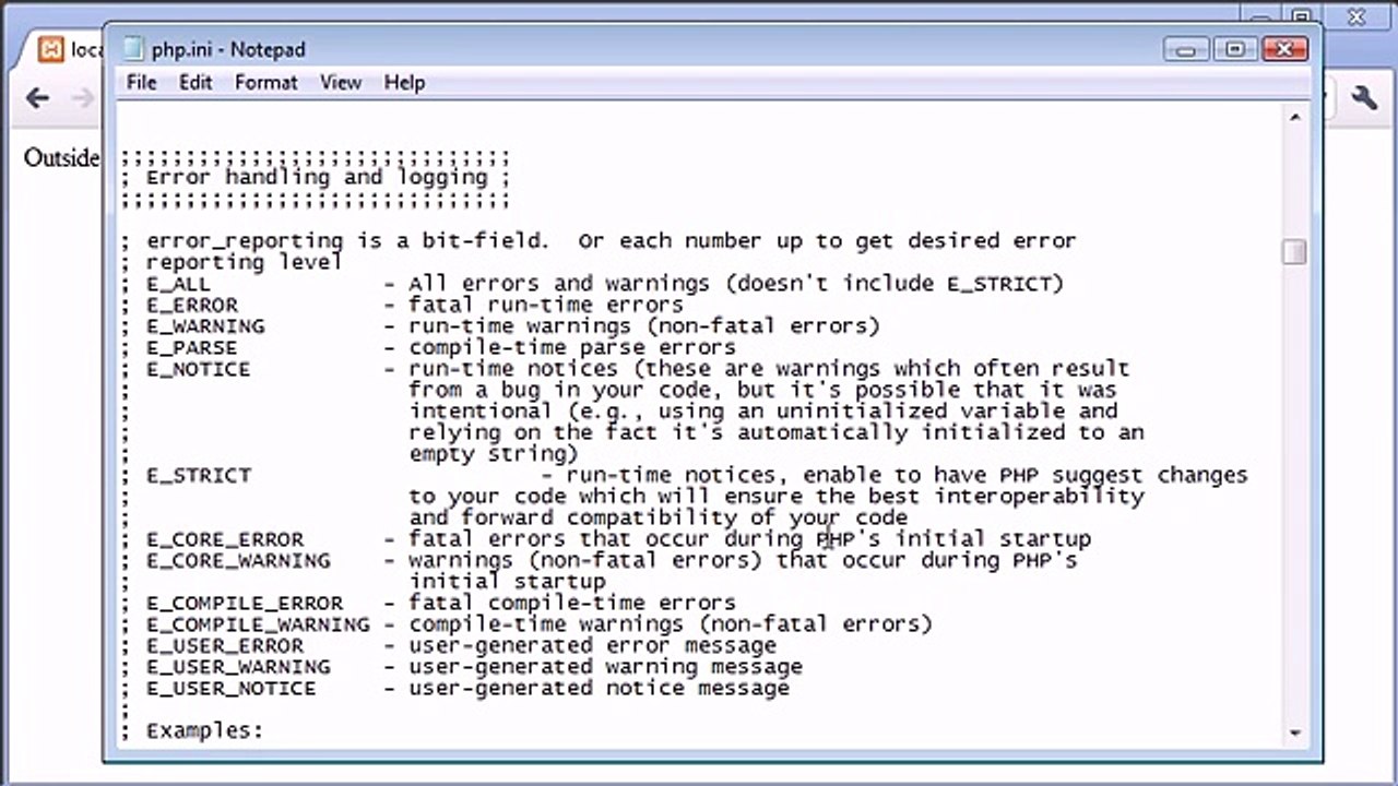 Beginner PHP Tutorial - 15 - More on Error Reporting