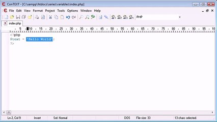 Beginner PHP Tutorial - 16 - Variables