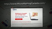 Mailing To Canada Let us Help You WIth Our Direct Mail Canada Services!