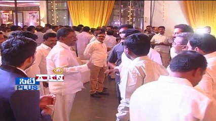 ABN MD Radha Krishna attends Choppa gangi reddy's daughter marriage in Hyd (26-03-2015)