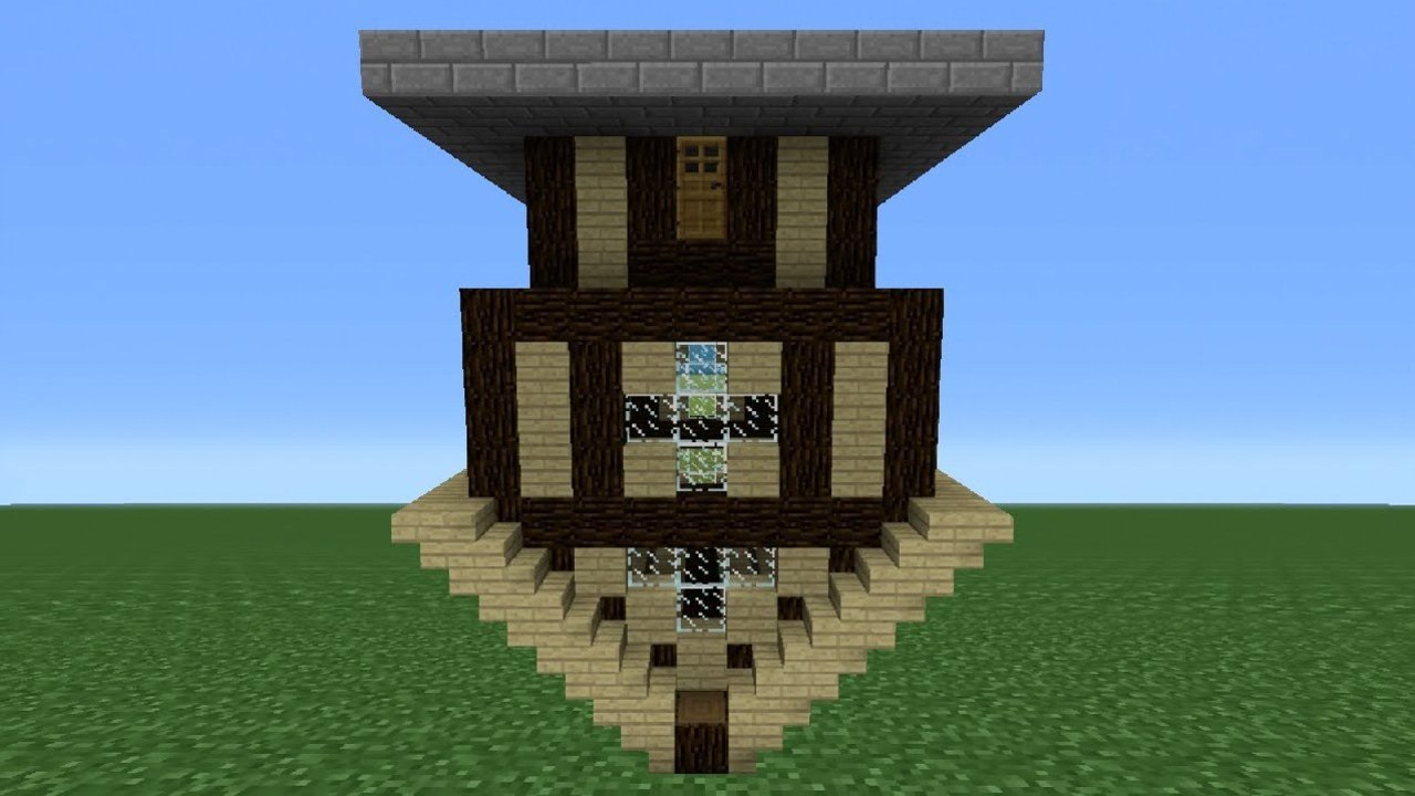 Minecraft Tutorial: How To Make an Upside down House
