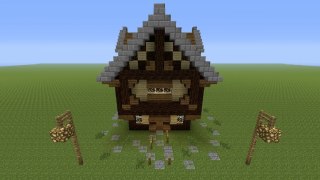 Minecraft Tutorial: How To Make a Hybrid House - 1