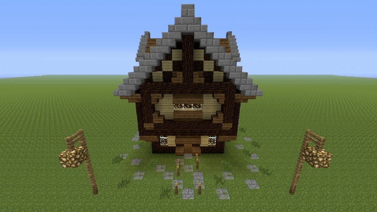 Minecraft Tutorial: How To Make a Hybrid House - 1
