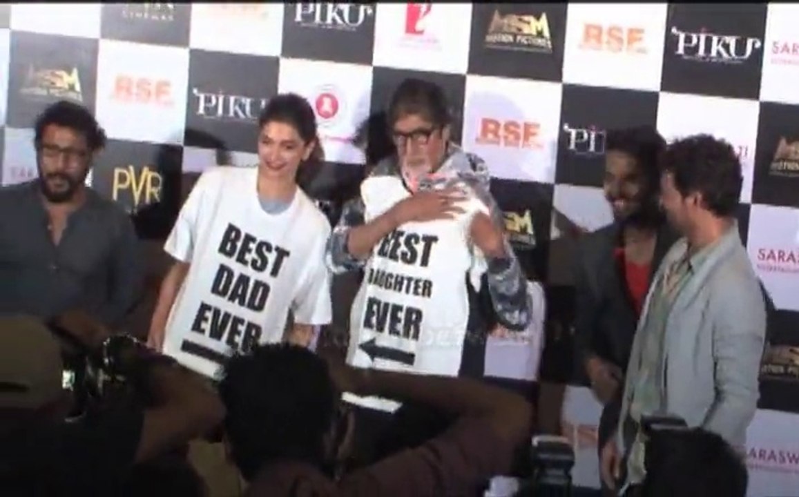 Trailer Launch Of Shoojit Sircar's "PIKU" With Amitabh Bachchan, Deepika Padukone & Irrfan Khan