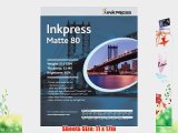 Inkpress PP801117100 Commercial Duo Matte Inkjet Paper 80 New Stock 11in. X 17in. 100 Sheets