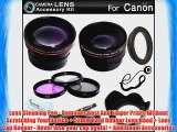 Deluxe All In Lens Kit For CANON VIXIA HF M500 HF M41 HF M40 HF M400 HF R62 HF R60 HF R600