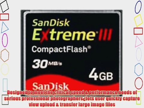 SanDisk 4GB Extreme III CompactFlash Card