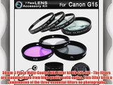 Essential 7 Piece Filter Kit Bundle For Canon PowerShot G15 PowerShot G16 Digital Camera Includes