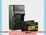 Bundle - 4in1 Charger   2x Battery Nikon EN-EL15 with Infochip ? 100% compatible with Nikon