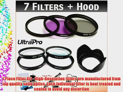 NEW 67mm UltraPro PREMIUM Filter Kit Lens Hood Bundle Includes Multi-Coated 3 PC Filter Kit