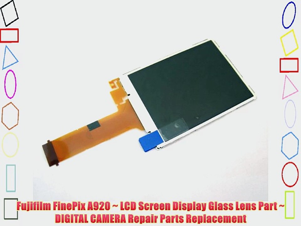 Fujifilm FinePix A920 ~ LCD Screen Display Glass Lens Part ~ DIGITAL CAMERA Repair Parts Replacement