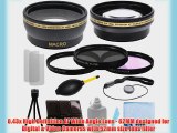 Pro Series 62mm 0.43x Wide Angle Lens   2.2x Telephoto Lens   3 Pieces Filter Sets with Deluxe