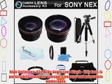 Lens Bundle Kit For Sony NEX-F3 NEX-7 NEX-5N NEX-5 NEX-3 NEX-C3 NEX-5R Interchangeable Lens