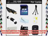 32GB Accessories Kit For Canon PowerShot S100 S110 12.1 MP Digital Camera Includes 32GB High