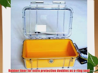 Pelican 1050 Micro Case Clear with Yellow Liner