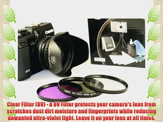 Video herunterladen: 58mm Filter Kit For The Canon Powershot G1X Digital Camera   Filter Adapter   58mm 3pc High