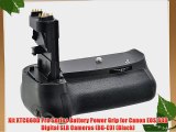 Xit XTCG60D Pro Series Battery Power Grip for Canon EOS 60D Digital SLR Cameras (BG-E9) (Black)