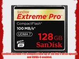 SanDisk 128GB Extreme Pro CF Memory Card - UDMA 100MB/s 667x (SDCFXP-128G-A91)