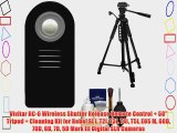 Vivitar RC-6 Wireless Shutter Release Remote Control   58 Tripod   Cleaning Kit for Rebel SL1
