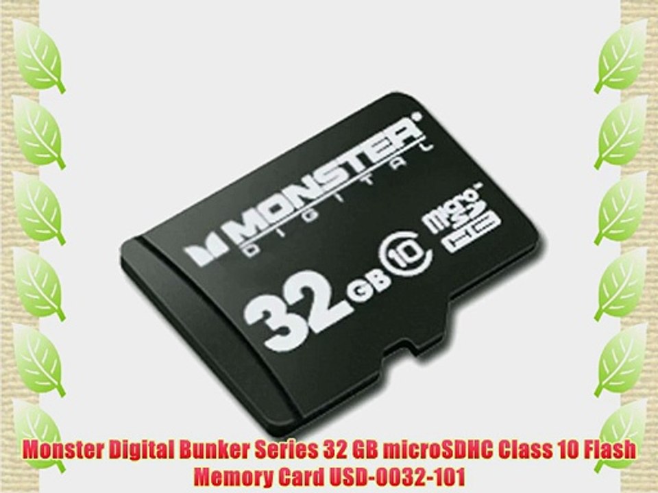 Monster Digital Bunker Series 32 GB microSDHC Class 10 Flash Memory Card USD-0032-101