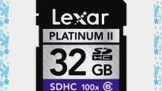 Lexar Platinum II 32 GB 100x SDHC Flash Memory Card LSD32GBSBNA100