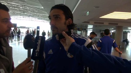 Αναχώρηση Εθνικής (δηλώσεις Χαραλάμπους)