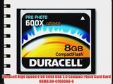 Duracell High Speed 8 GB 600X USB 2.0 Compact Flash Card Card UDMA DU-CF6008G-C