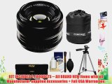 Fujifilm 35mm f/1.4 XF R Lens with 3 UV/CPL/ND8 Filters   Lens Pouch   Tripod Kit for Fuji