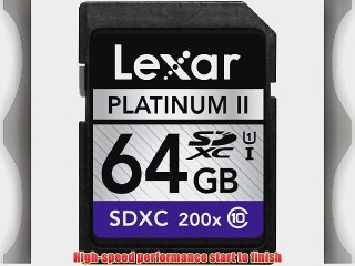 Download Video: Lexar Platinum II 200x 64GB SDXC UHS-I Flash Memory Card LSD64GBSBNA200