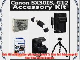 Accessory Kit For The Canon SX30IS SX30 IS Canon G12 Digital Camera Includes USB 2.0 High Speed