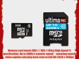 Memzi 32GB Class 10 40MB/s Ultima Pro Micro SDHC Memory Card with SD Adapter for HTC One Cell