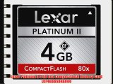 Lexar Platinum II 4 GB 80x CompactFlash Memory Card LCF4GBBSBNA080