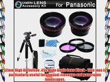 Lens Bundle Kit For Panasonic Lumix DMC-FZ150K DMC-FZ150 Digital Camera Includes HD 0.45x Wide