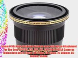 55mm 0.38x High Definition Fisheye Lens with Macro Attachment For The Sony SLT-A35 A37 A65