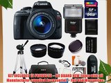 Canon EOS Rebel SL1 Digital SLR Camera with EF-S 18-55mm f/3.5-5.6 IS STM Lens   64GB Card