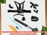 OHCOME 5-in-1 Accessories Kit Bundle Combo for GoPro Hero 4 / 3  / 3 / 2 / 1 Digital Cameras