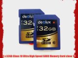 Trade Twin Pack 2 x 32GB Memory Card class 10 SD SDHC Memory Card class 10 FOR Pentax Optio