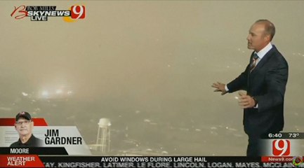 L'arrivée d'une tornade retransmise en direct à la télévision américaine