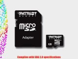 Patriot Signature 4 GB MicroSDHC Class 4 Flash Memory Card with Standard SD Adapter PSF4GMCSDHC43P