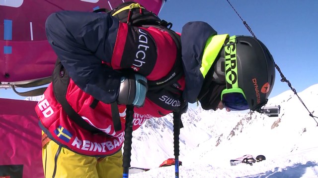 FWT15 - Run of Reine Barkered (SWE) Swatch Freeride World Tour 2015 Haines Alaska, USA