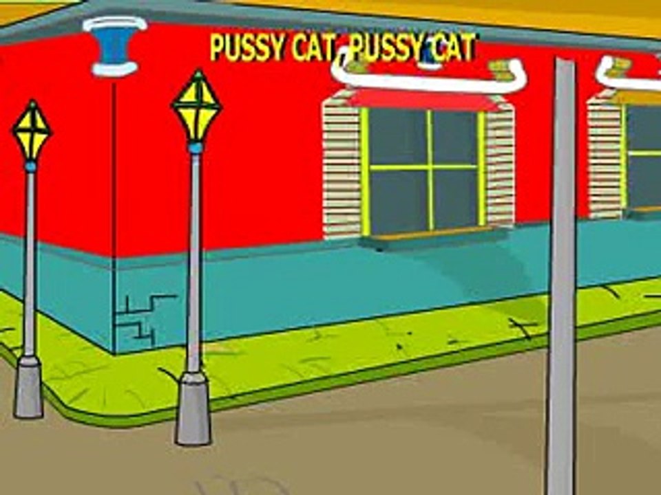 Pussycat Pussycat Where Have You Been Nursery Rhyme - Cartoon Animation Songs For Children