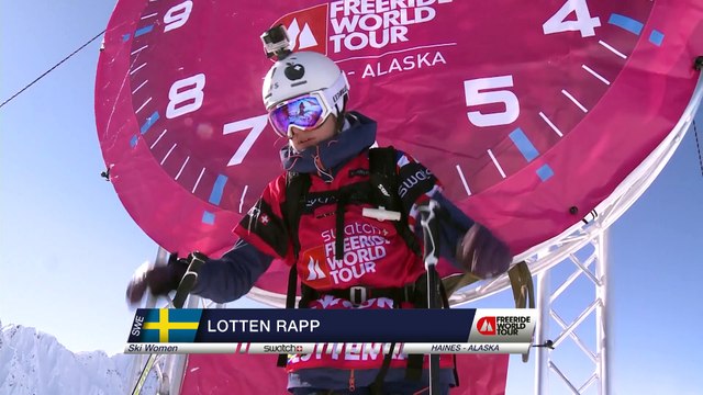 FWT15 - Run of Lotten Rapp (SWE) Swatch Freeride World Tour 2015 Haines Alaska, USA