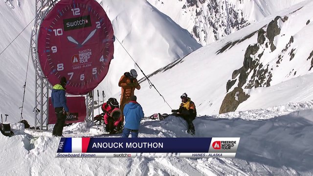 FWT15 - Run of Anouck Mouthon (FRA) Swatch Freeride World Tour 2015 Haines Alaska, USA
