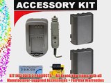 Two(2) Spare Batteries   Charger For The Sony DCR-DVD103 DVD108 DVD308 DVD408 DVD508 DVD610