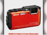 Nikon COOLPIX AW120 Waterproof Digital Camera (Orange)   32GB Memory Kit   All in One High