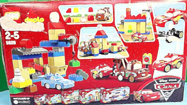 Cartoon Version - Disney Pixar Cars Lego Duplo Big Bentley Playset Lightning McQueen Mater Batman