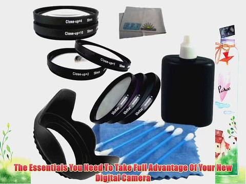 52mm Bundle Lens Accessory Kit For Nikon D3100 D5100 Digital SLR Camera With 18-55mm 55-200mm