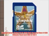 Kingston Secure Digital 32 GB SDHC High Capacity Class 6 133X Ultimate Flash Card?SD6/32 GB-U